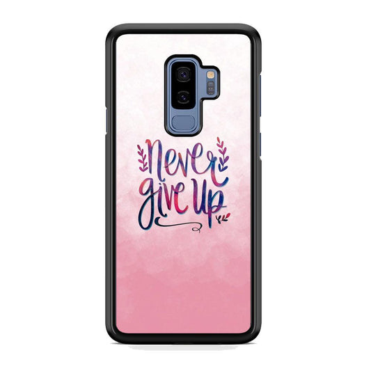 Quotes Pink Life Samsung Galaxy S9 Plus Case-Rubber Black (2D Case)-Oxvistore