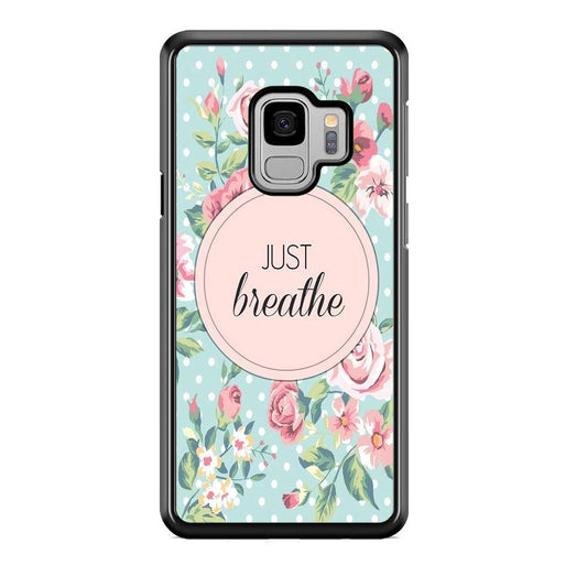 Quotes Relax Your Mind Samsung Galaxy S9 Case-Rubber Black (2D Case)-Oxvistore