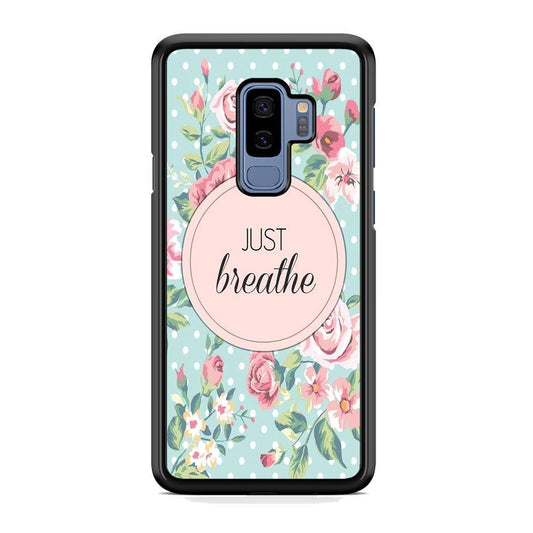 Quotes Relax Your Mind Samsung Galaxy S9 Plus Case-Rubber Black (2D Case)-Oxvistore