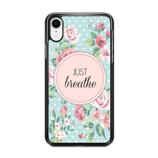 Quotes Relax Your Mind iPhone XR Case-Rubber Black (2D Case)-Oxvistore