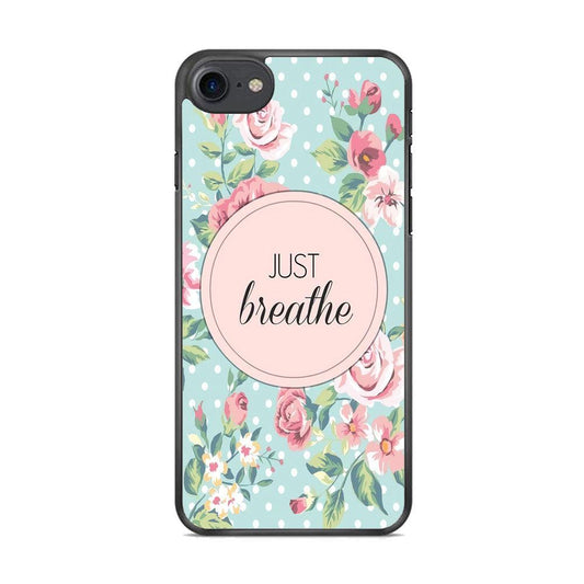 Quotes Relax Your Mind iPhone 7 Case-Rubber Black (2D Case)-Oxvistore