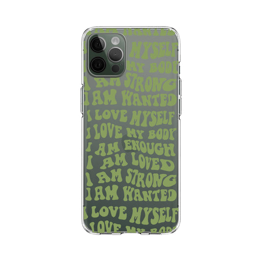 Quotes and Strong Mind Clear Soft Case