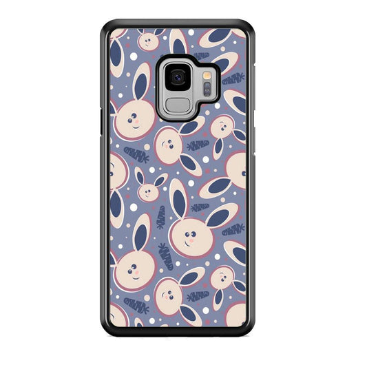 Rabbit Collage Backdrop Samsung Galaxy S9 Case-Rubber Black (2D Case)-Oxvistore