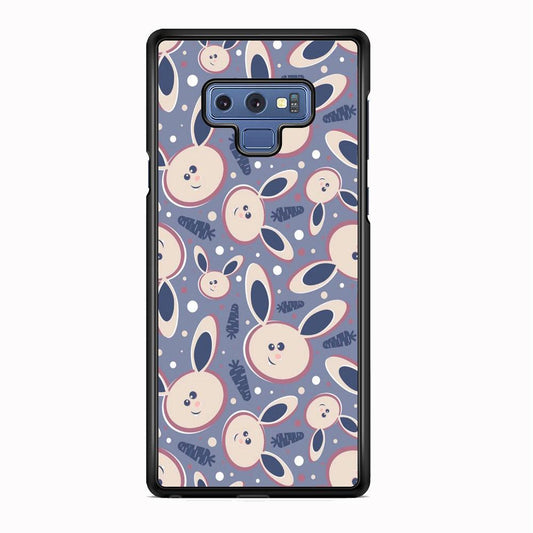 Rabbit Collage Backdrop Samsung Galaxy Note 9 Case-Rubber Black (2D Case)-Oxvistore