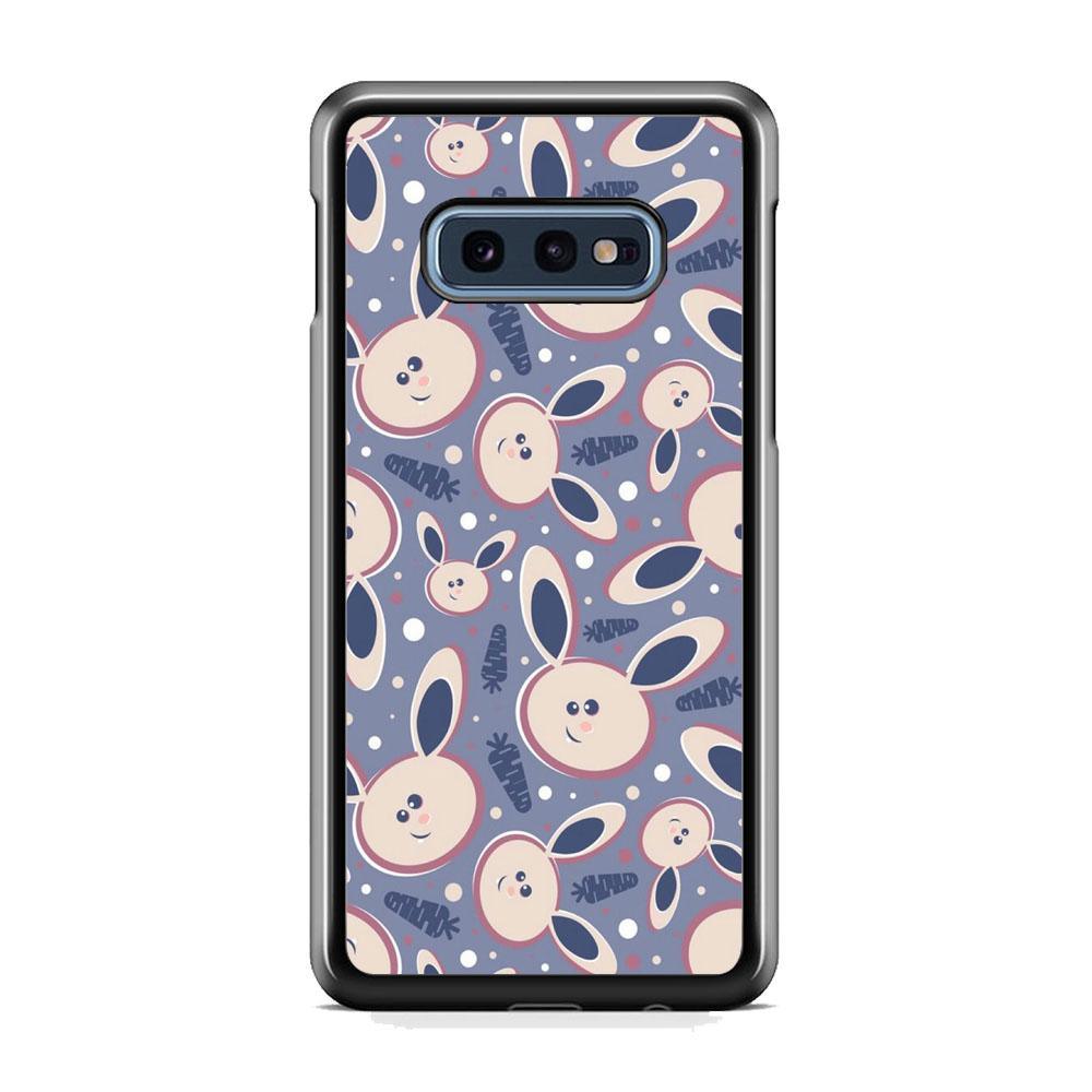 Rabbit Collage Backdrop Samsung Galaxy S10E Case-Rubber Black (2D Case)-Oxvistore