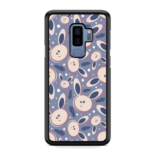 Rabbit Collage Backdrop Samsung Galaxy S9 Plus Case-Rubber Black (2D Case)-Oxvistore