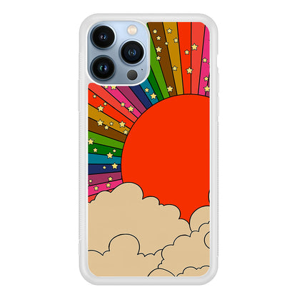 Rainbow 70s Sunset 2D Rubber Phone Case