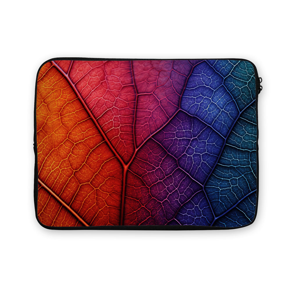 Rainbow Leaf Texture Laptop Sleeve Protective Cover