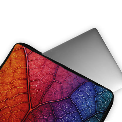 Rainbow Leaf Texture Laptop Sleeve Protective Cover