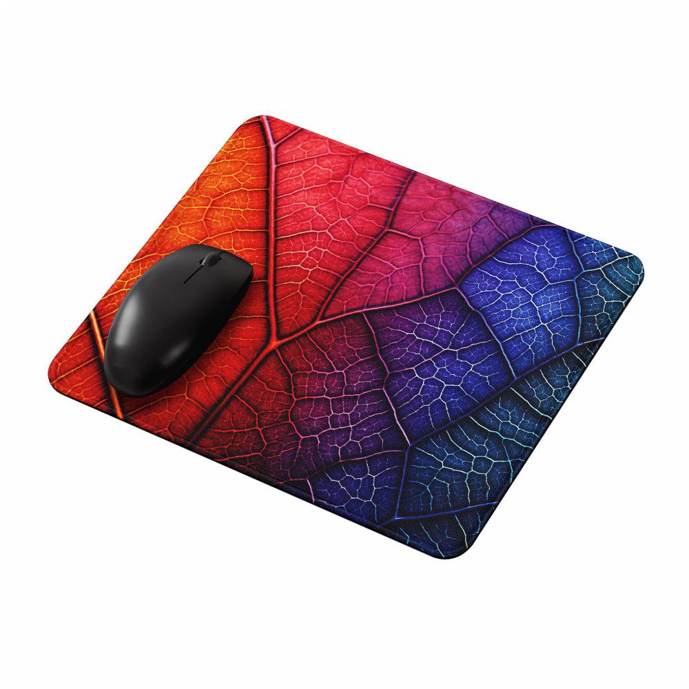 Rainbow Leaf Texture Mouse Pads-Oxvistore