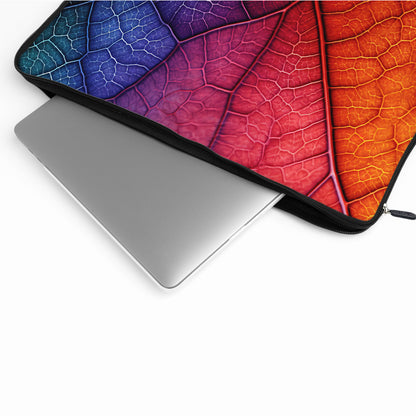 Rainbow Leaf Texture Laptop Sleeve Protective Cover