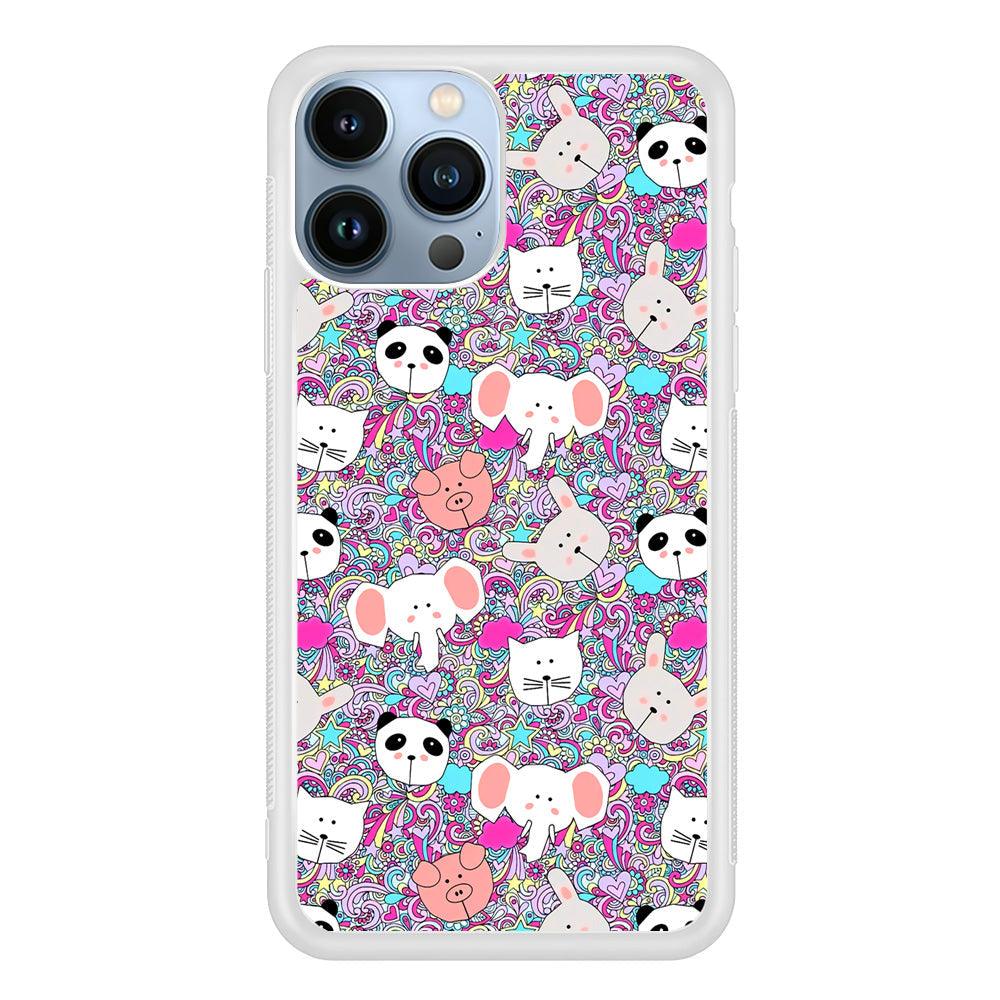 Rainbow Life of Animal iPhone 13 Pro Case-Oxvistore