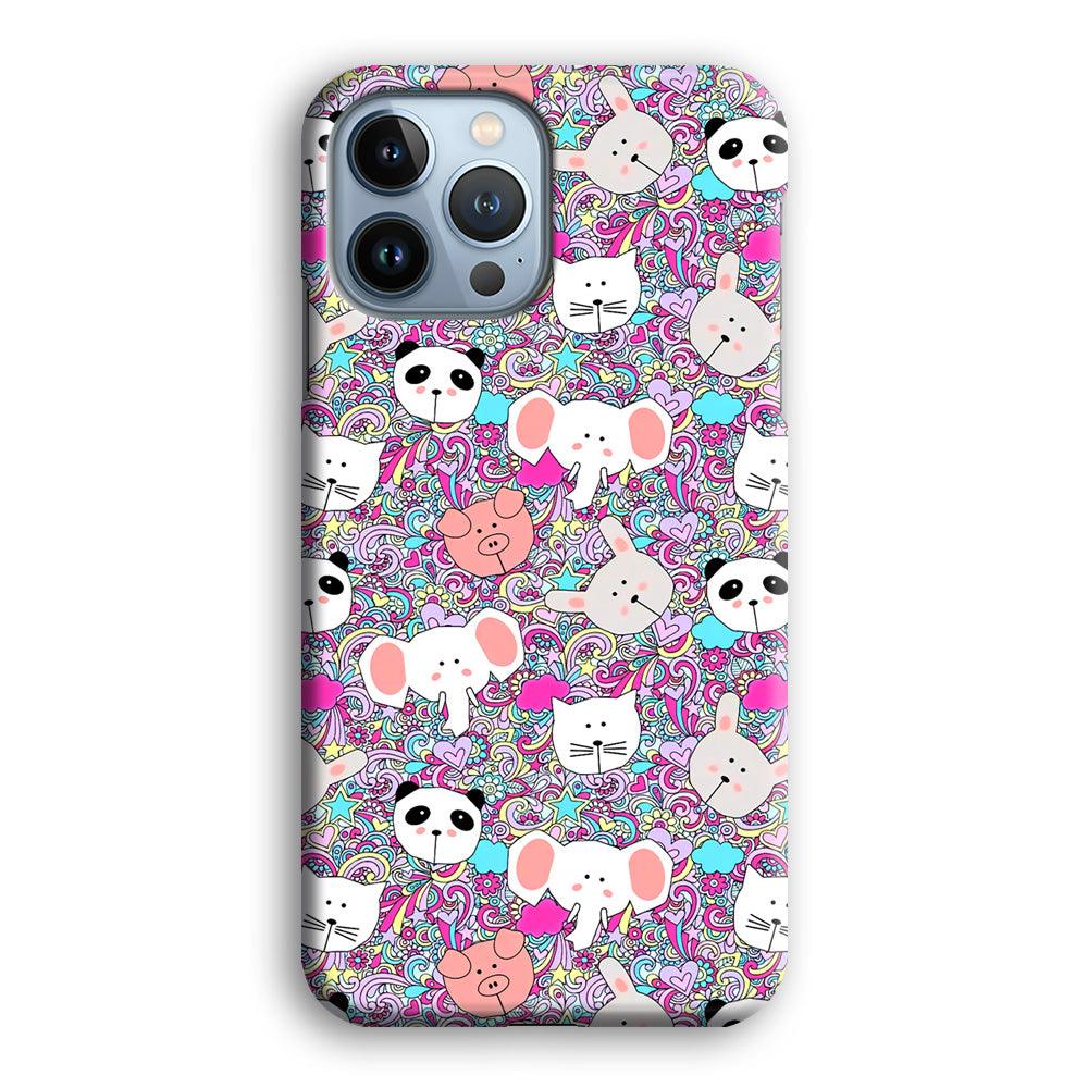 Rainbow Life of Animal iPhone 15 Pro Case-Oxvistore