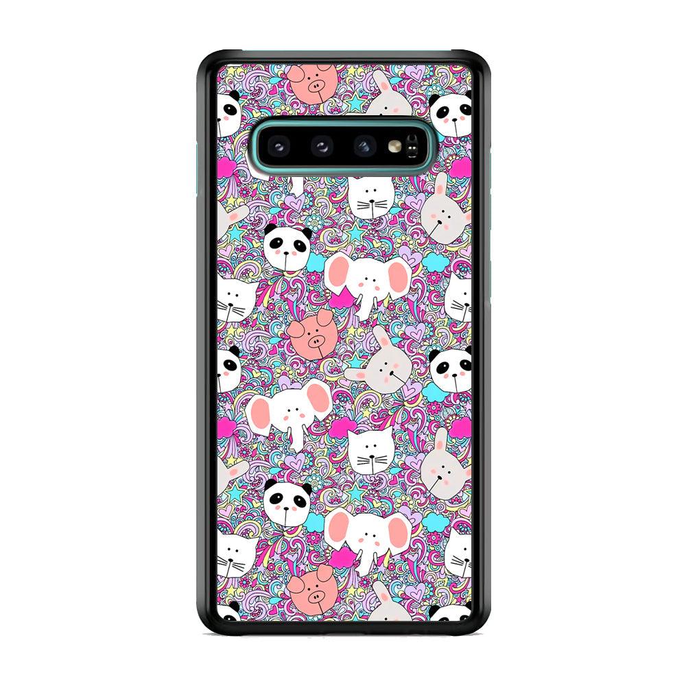 Rainbow Life of Animal Samsung Galaxy S10 Case-Oxvistore