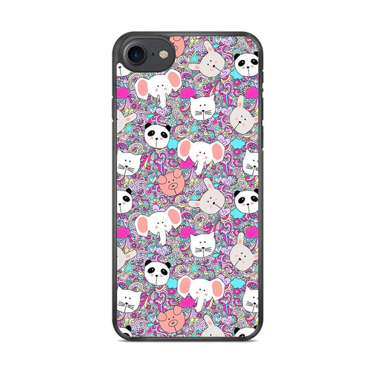 Rainbow Life of Animal iPhone 8 Case-3D Case-Oxvistore