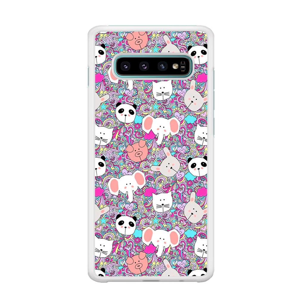 Rainbow Life of Animal Samsung Galaxy S10 Plus Case-Oxvistore