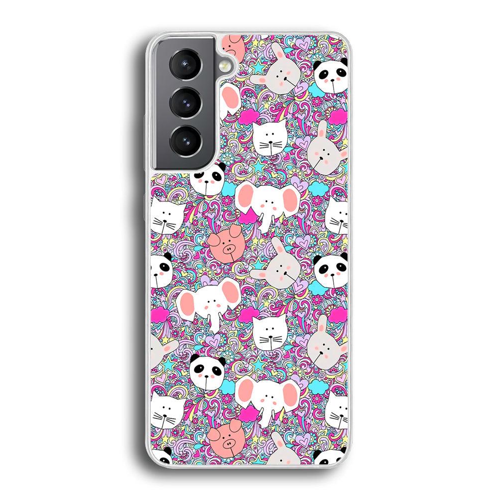 Rainbow Life of Animal Samsung Galaxy S21 Case-Oxvistore