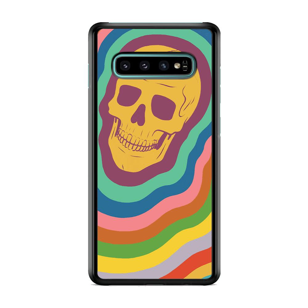 Rainbow Smily Skull Samsung Galaxy S10 Plus Case-Oxvistore