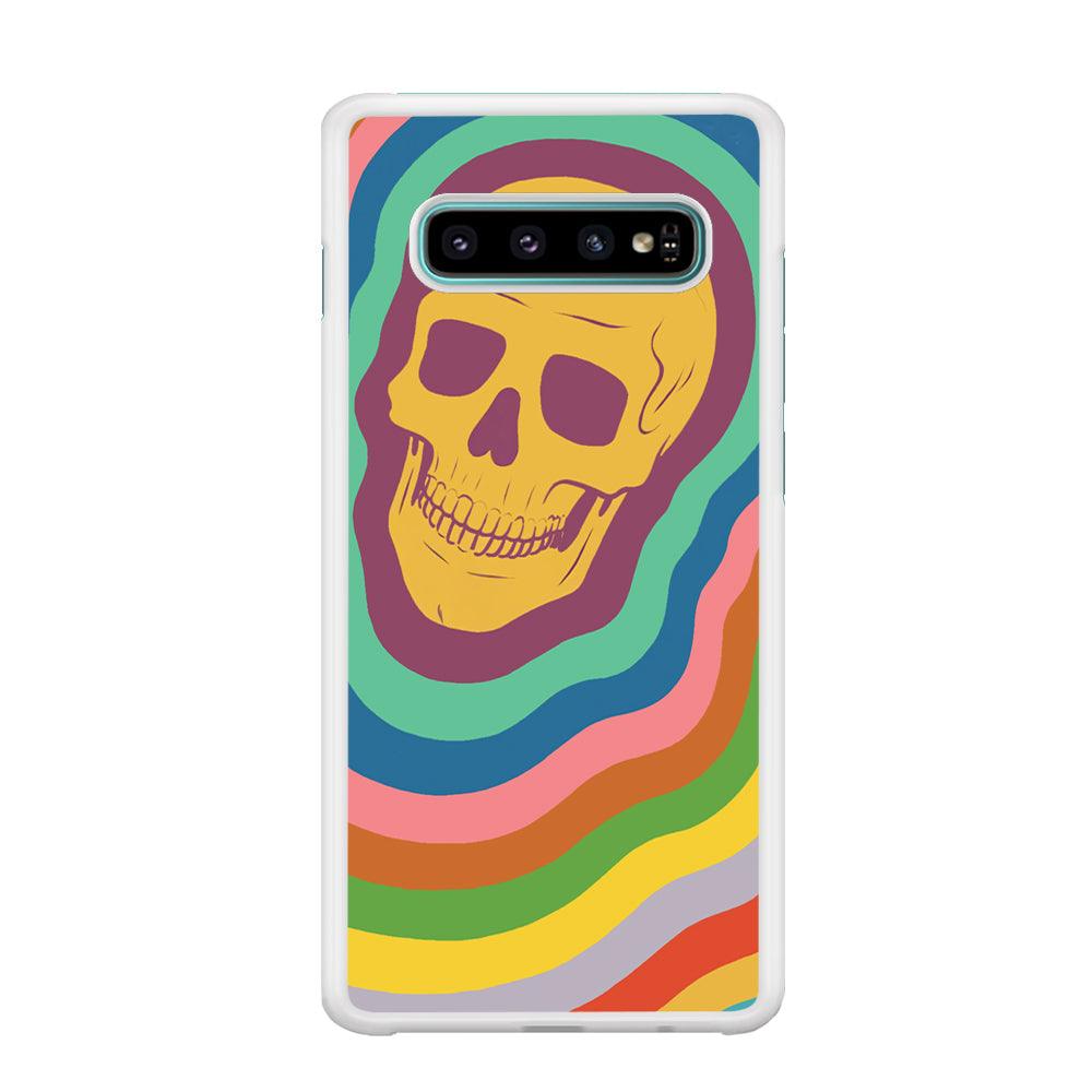 Rainbow Smily Skull Samsung Galaxy S10 Plus Case-Oxvistore