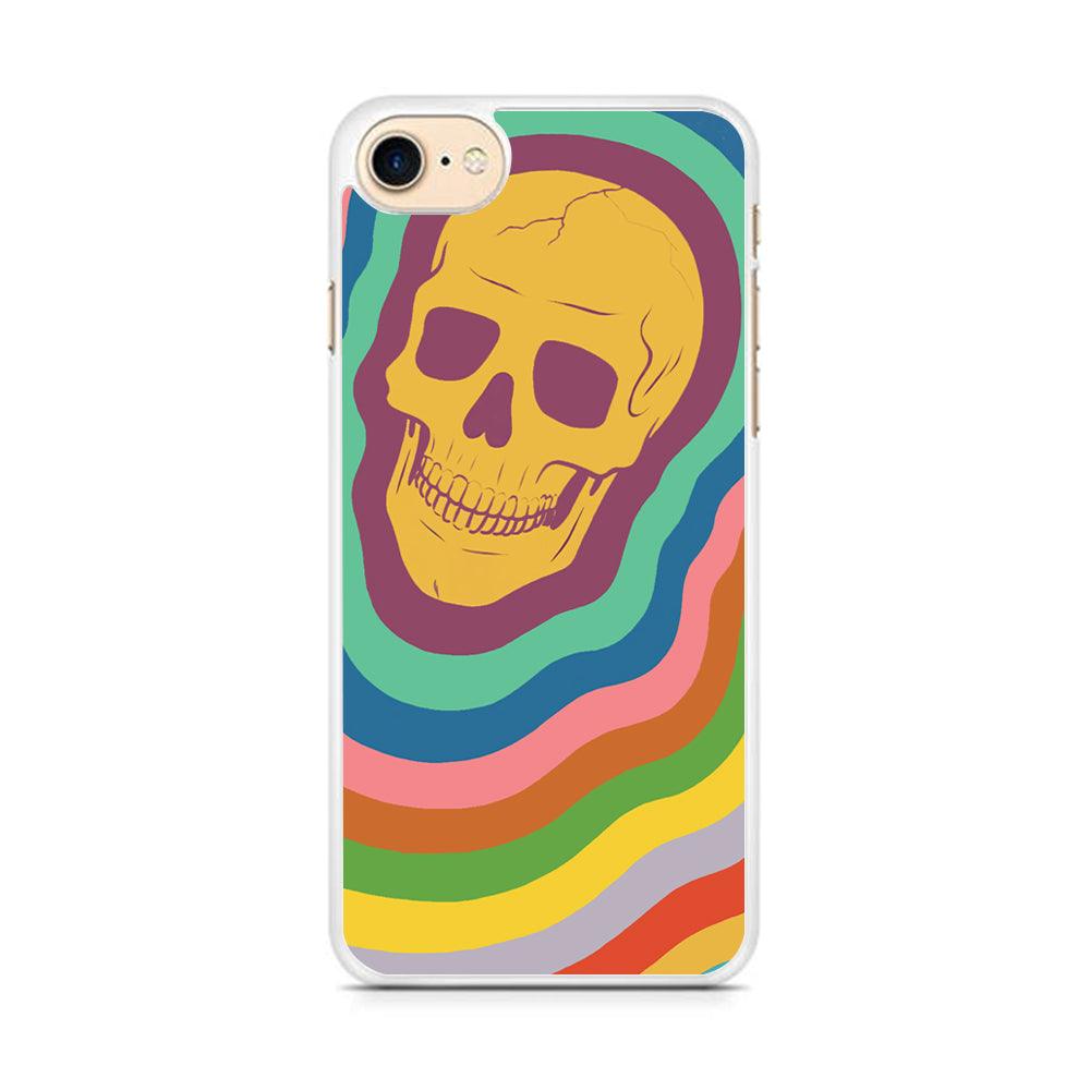 Rainbow Smily Skull iPhone 8 Case-Oxvistore