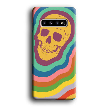 Rainbow Smily Skull Samsung Galaxy S10 Case-Oxvistore