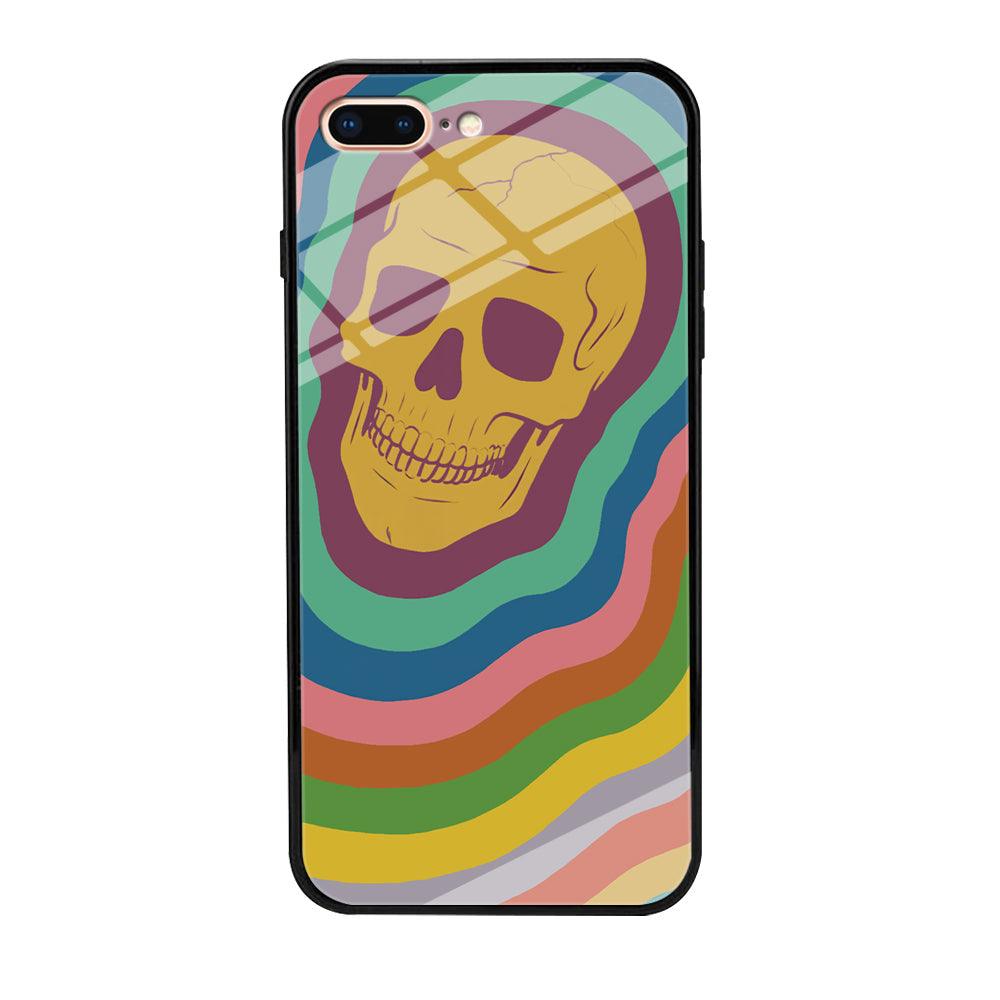 Rainbow Smily Skull iPhone 8 Plus Case-Oxvistore