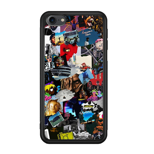 Rap Music Frame Work iPod Touch 6 Case-Rubber Black (2D Case)-Oxvistore