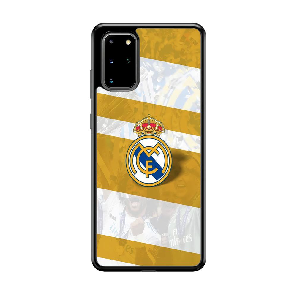 Real Madrid Pride of History Samsung Galaxy S20 Plus Case-Rubber Black (2D Case)-Oxvistore