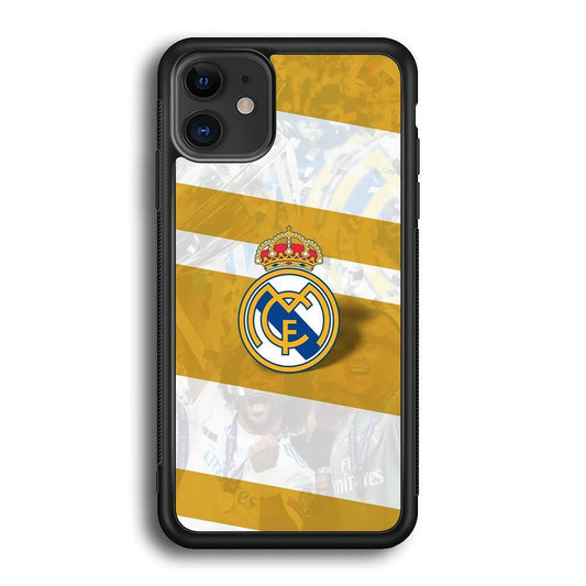 Real Madrid Pride of History iPhone 11 Case-Rubber Black (2D Case)-Oxvistore