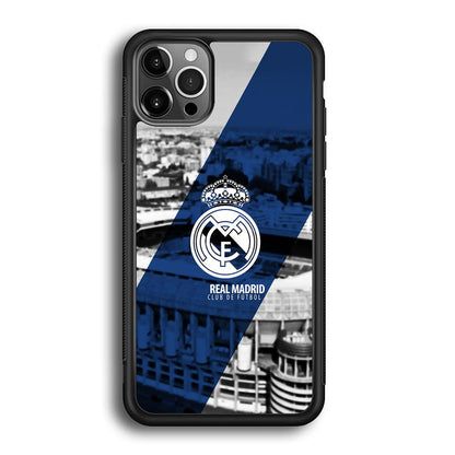 Real Madrid White Silhouette iPhone 12 Pro Max Case-Oxvistore