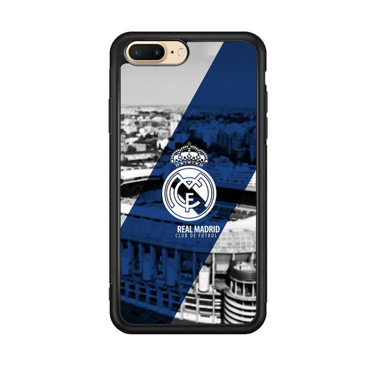 Real Madrid White Silhouette iPhone 7 Plus Case-Oxvistore