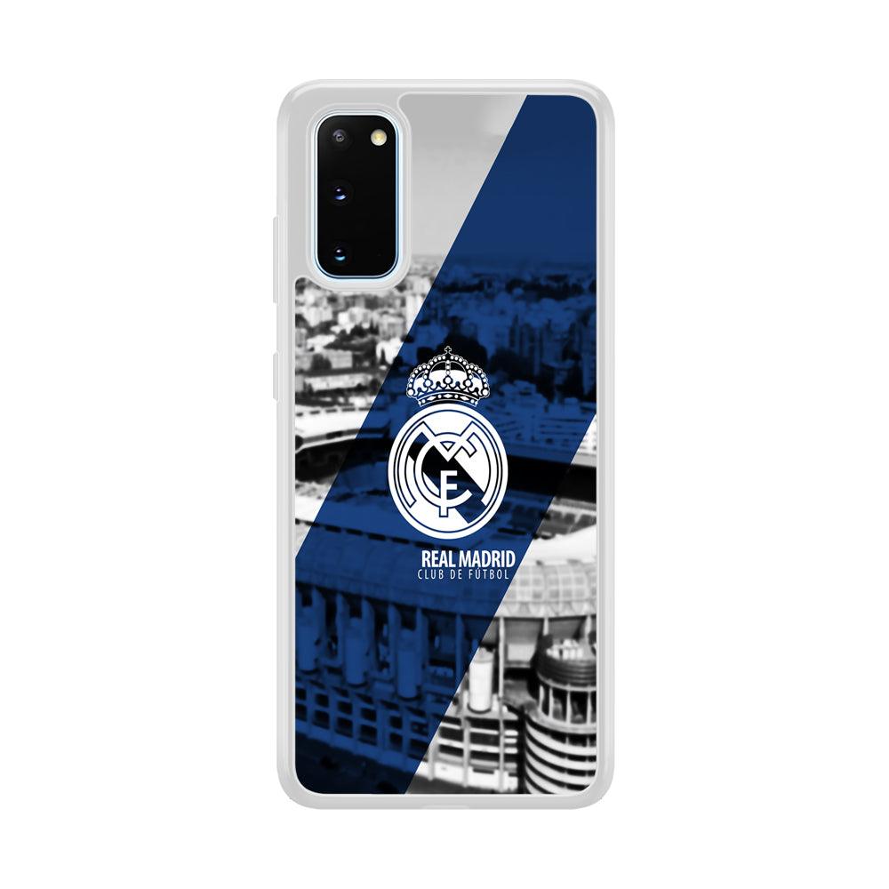 Real Madrid White Silhouette Samsung Galaxy S20 Case-Oxvistore