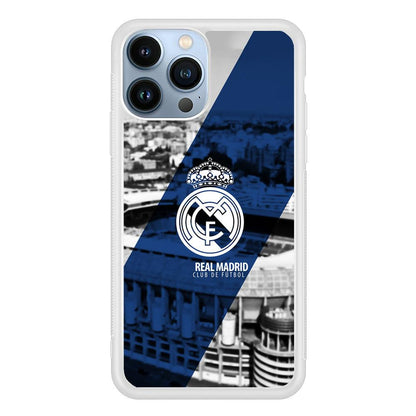 Real Madrid White Silhouette iPhone 14 Pro Case-Oxvistore