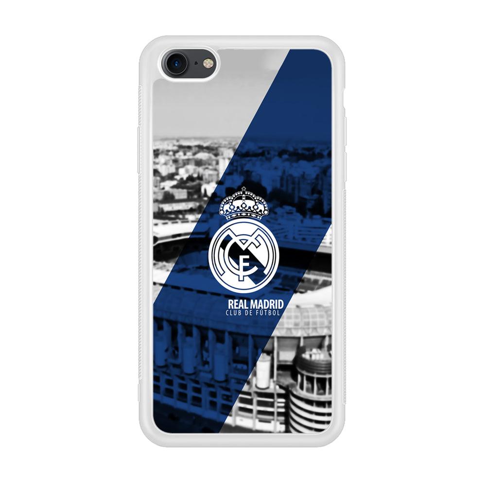 Real Madrid White Silhouette iPhone 8 Case-Oxvistore