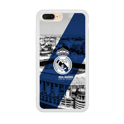 Real Madrid White Silhouette iPhone 7 Plus Case-Oxvistore