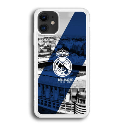 Real Madrid White Silhouette iPhone 12 Case-Oxvistore