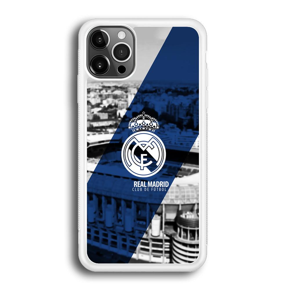 Real Madrid White Silhouette iPhone 12 Pro Max Case-Oxvistore