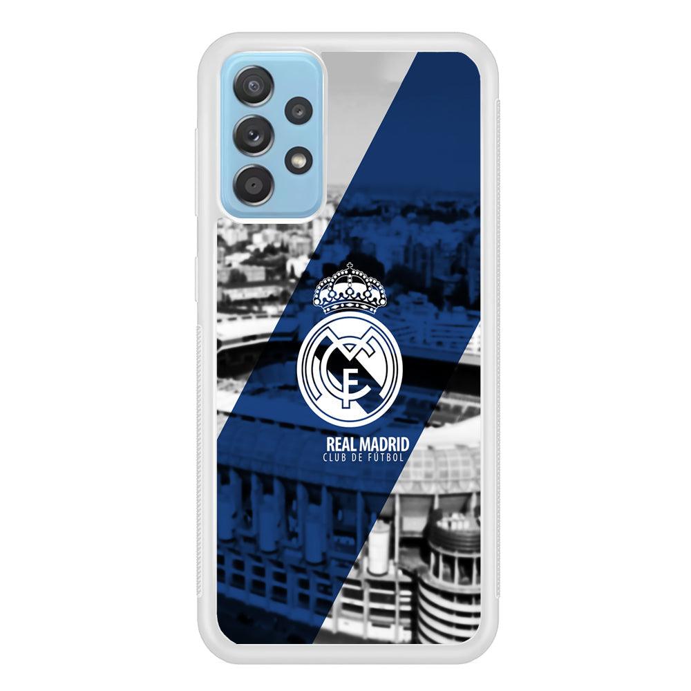 Real Madrid White Silhouette Samsung Galaxy A52 Case-Oxvistore