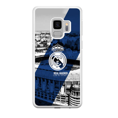 Real Madrid White Silhouette Samsung Galaxy S9 Case-Oxvistore