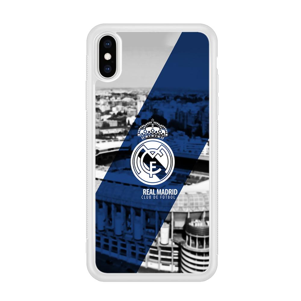 Real Madrid White Silhouette iPhone Xs Max Case-Oxvistore