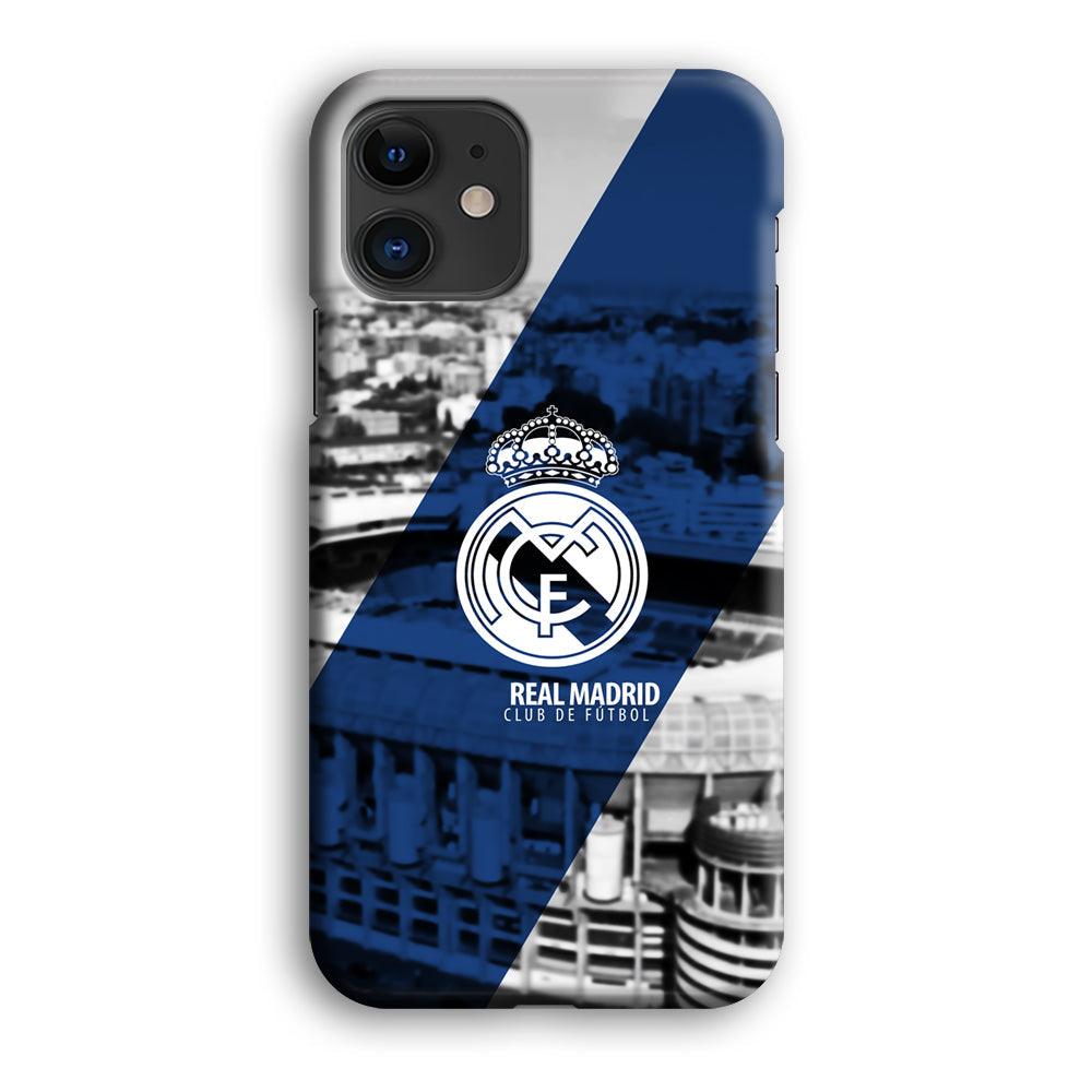 Real Madrid White Silhouette iPhone 12 Case-Oxvistore