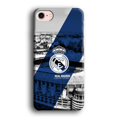 Real Madrid White Silhouette iPhone 8 Case-Oxvistore