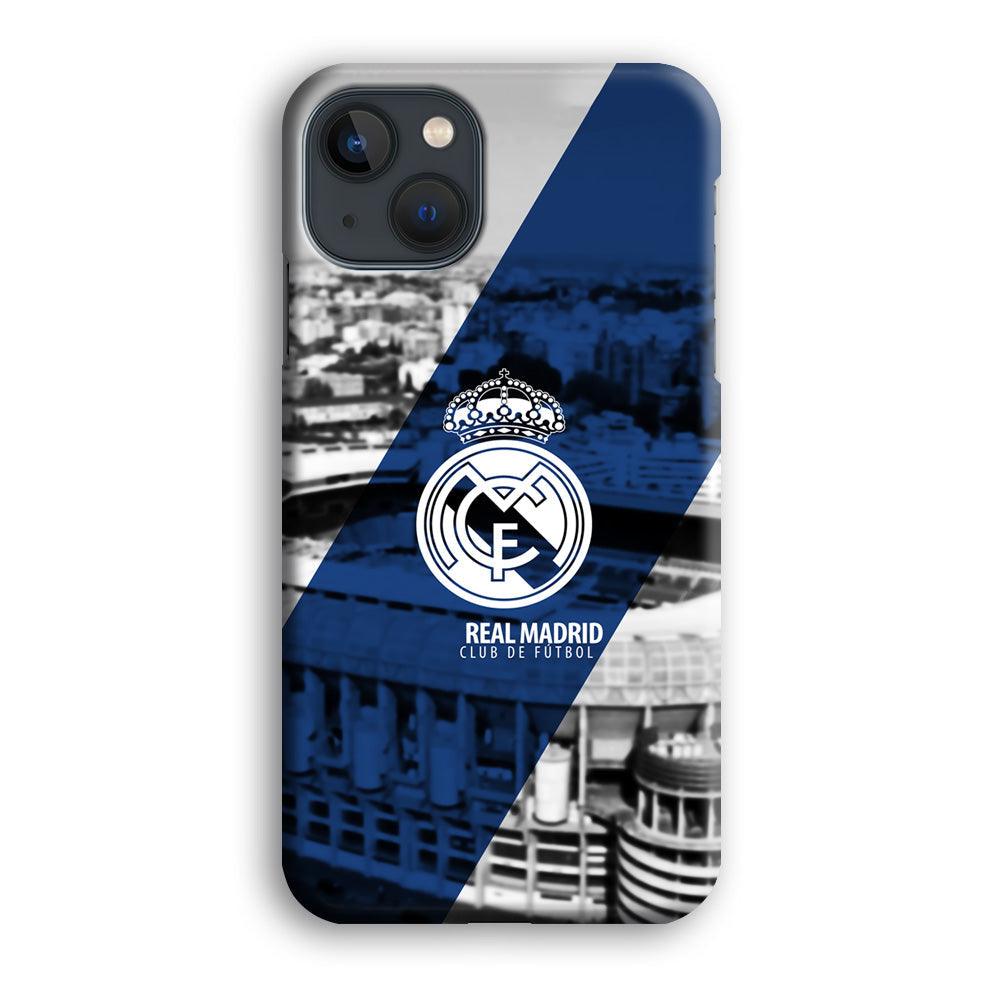 Real Madrid White Silhouette iPhone 14 Case-Oxvistore