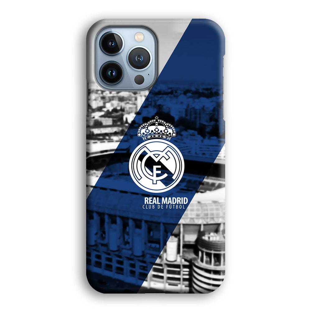 Real Madrid White Silhouette iPhone 15 Pro Max Case-Oxvistore