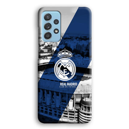 Real Madrid White Silhouette Samsung Galaxy A52 Case-Oxvistore