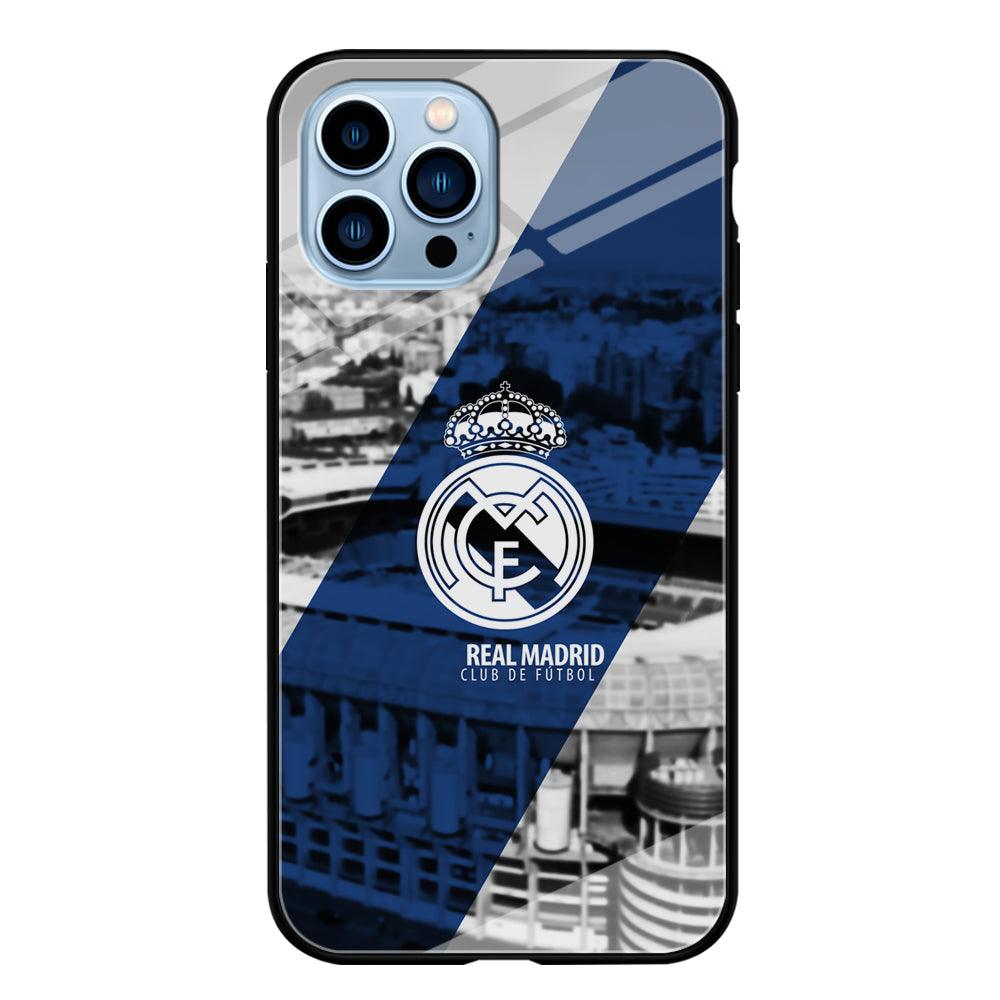 Real Madrid White Silhouette iPhone 14 Pro Max Case-Oxvistore