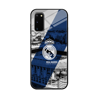 Real Madrid White Silhouette Samsung Galaxy S20 Case-Oxvistore