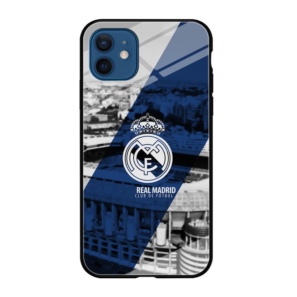 Real Madrid White Silhouette iPhone 12 Case-Oxvistore