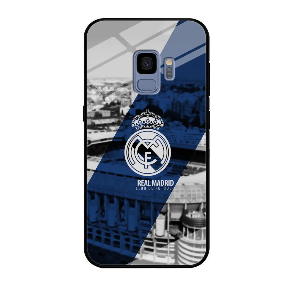 Real Madrid White Silhouette Samsung Galaxy S9 Case-Oxvistore