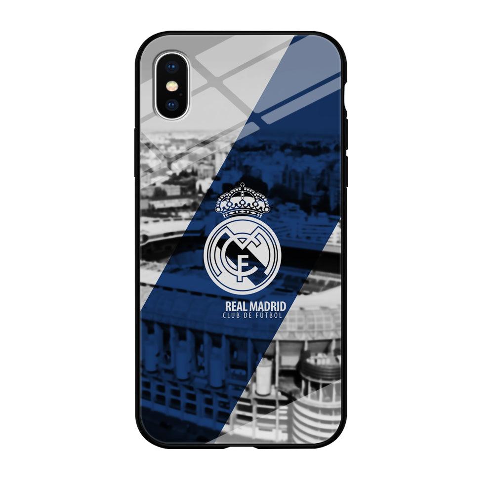 Real Madrid White Silhouette iPhone Xs Max Case-Oxvistore